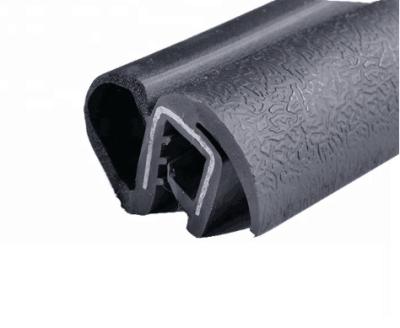 China Waterproof Removable Silicone EPDM PVC TPV Rubber Decorative Strip Edge Gasket With Bulb And Wire Insert for sale