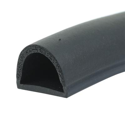 China Silicone EPDM PVC TPV Strip Foam D-Type Rubber Seals for Cars, Trucks, RVs and Boat Doors and Windows for sale