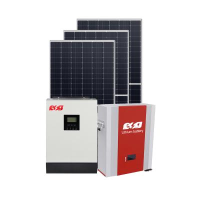 China High Quality ESG Design 5KW Home Solar Power System Solar Panels Battery Inverter Cable Lithium Battery Energy Storage System for sale