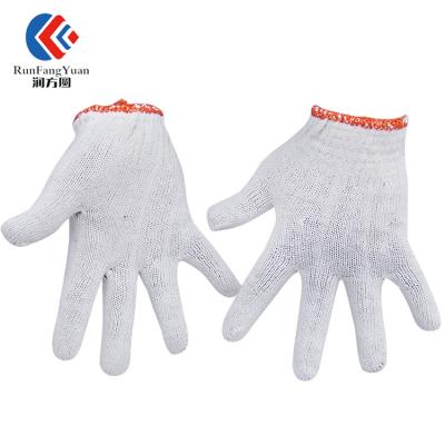 China Construction Laundered White Cotton Gloves With Light Weight For Special Work Use for sale