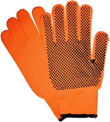 China ANTI-SLIP PVC Dotted Glove With Anti Slip Quality For Hands Work Safety Use for sale