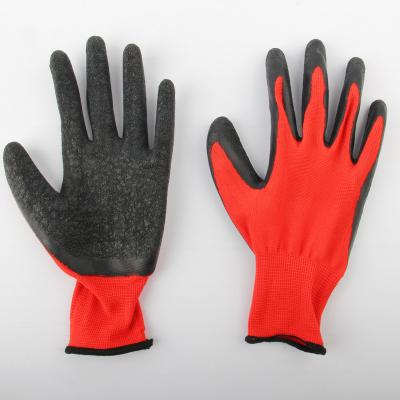 China 13g Polyester Anti-Slip Coating Latex Coated Safety Latex Working Gloves for sale