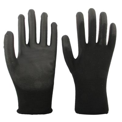 China Polyester Coating PU Work Gloves for sale