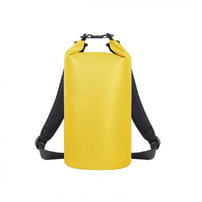 China 15L Multifunctional Waterproof Rolltop PVC Dry Bag Outdoor Sports Dry Bag Backpack for sale