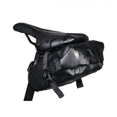 China Waterproof Waterproof Bike Bicycle Saddle Bag Bicycle Strap-on Seat Pack Bag Portable Seat Recycling Bag for sale