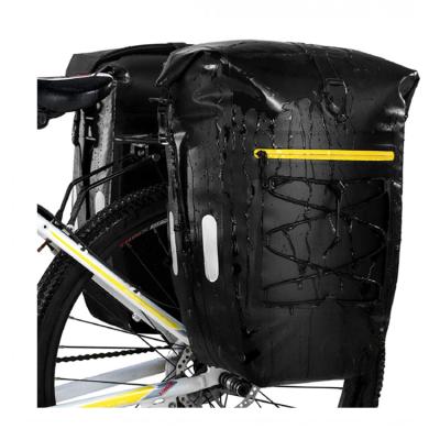 China Multi-Functional 27L Bike Rack Rise Bicycle Pannier Bag Waterproof Rear Pannier Bag For Recycling for sale