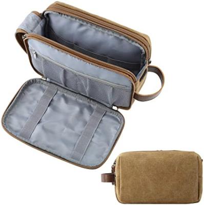 China Eco-friendly Dopp Kit Travel Bathroom Bag Waterproof Cloth Men Toiletry Bag Shaving Shower Cosmetic Organizer for sale