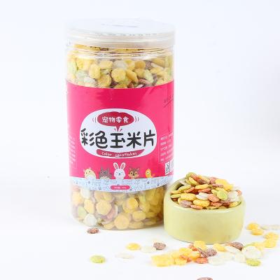 China Viable Mixed Food Flakes Oatmeal Hamster Rabbit Chinchilla Guinea Pig Snacks 250g Colorful Pet Snacks for sale