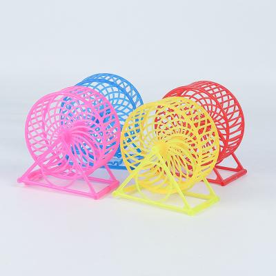 China Universal Hamster Viable Gold Bear Running Wheel Toys Closed Type With Running Bracket Pet Supplies Windmill Wheel for sale