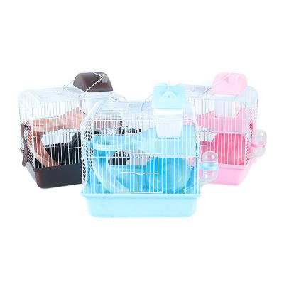 China Breathable Hamster Cage Hamster Supplies Double Storey Villa Castle Easy To Clean Hamster Cage for sale