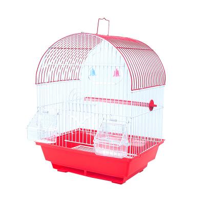 China Breathable Solid Small Iron Wire Bird Pet Parrot Bird Cage Iron Breeding Cage Canary Yellow Bird Cages A100 for sale