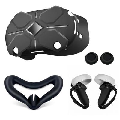 China Comfortable Suitable For Oculus Search 2 VR Accessories Host Half-Pack Handle Cover Device Silicone Headbands 4 Piece Set for sale