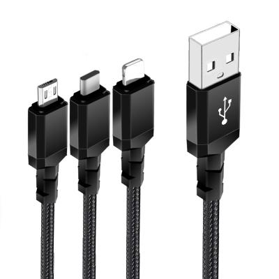 China Wholesale 1m Fast Charging Nylon Braided Quick Charging Fast Usb Cable Type C Mobile Phone Usb Charger Micro Data Cable For Iphone for sale