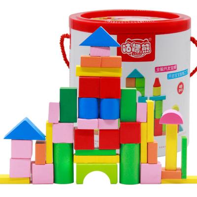 China DIY TOY New Design Educational Wooden Blocks Toy Set Custom Wooden Blocks Toys for sale