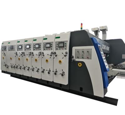 China Dongheng Food Corrugated Cartoner 5 Color Printing Slotting Die Cutting Machine for sale