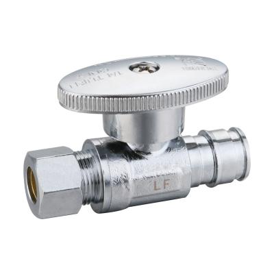 China cUPC Home Kitchen KLOE9103A NSF Comp. 1/2Wisbo PEX Approved X Straight 3/8OD - 1/4 Turn Angle Valve Quarter Turn For Toilet Bathroom for sale