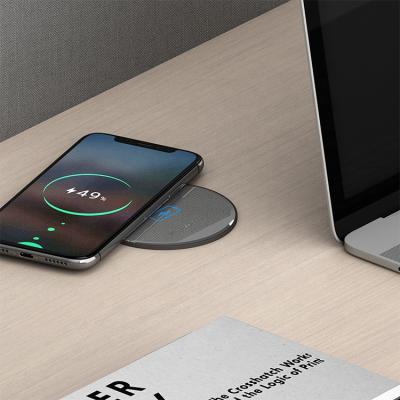 China Mobile Phone Qi Inserts Mobile Wireless Charger Universal Cell Phone Black 15W Wireless Charger for sale