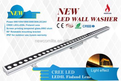 China Aluminum Alloy Linear Wall Joint LED Wall Lighting Outdoor Hotel Lighting RGB Linear LED Light Facade for sale