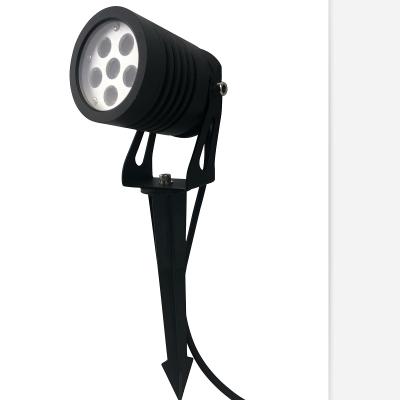 China Garden Black LED Garden Spotlight With DC24V 12V AC220V 15W 6*3W LED Spike for sale