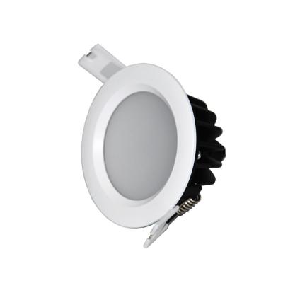 China IP67 Modern Indoor Waterproof Shell White Round Square Warm Color LED Downlight for sale