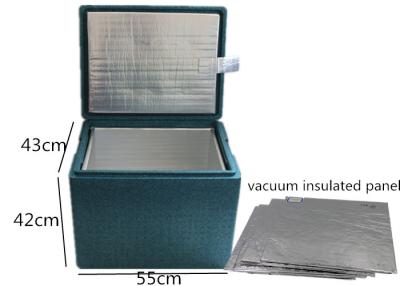 중국 진공 절연제 패널 누출 증거 15mm 의학 차가운 상자 EPP 물자 판매용