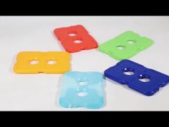 Reusable hard type ice pack cool bag plastic gel freezer block for food storage