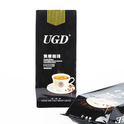 China Recyclable Custom Printed Heat Seal Flap Seal Side Gusset 1kg Coffee Powder Packaging Pouches Bag for sale