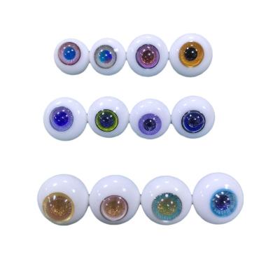 China Jewelry making eyeballs bjd glass for DIY doll craft bjd doll realistic glass eyes for sale