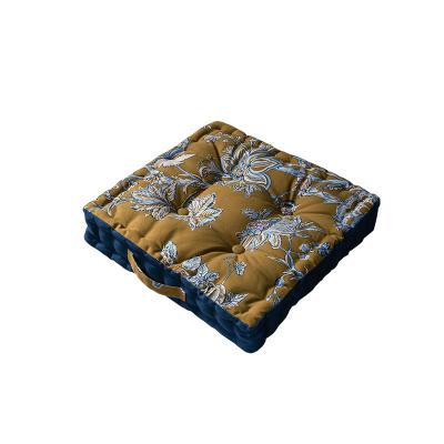 China Sustainable Vintage Hd Printing Process Do Not Fade Comfort Seat Cushion For Office Chair With Handle for sale