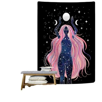 China 2021 New Xingyue Modern Goddess Series Simplicity Home Decoration Printed Tapestry Room Wall Tapestry for sale