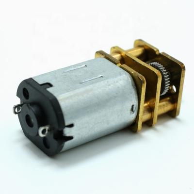 China Drip-proof Metal shaft permanent magnet dc motor gm12 n20 n30 dc 3v 6v reducer gearbox dc square gear motor for 3D printing equipment for sale