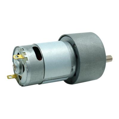 China Drip-proof YIFENG custom low noise long life DC gear motor 37mm gearbox motor DC brush reduction motor for sale