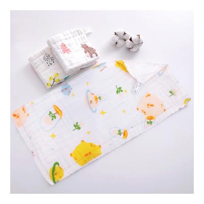 China QUICK DRY 100%Cotton Yarn Cloth Towel 50*25 Baby Saliva Towel for sale