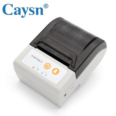 China Black And White Handheld 58mm Mini Portable 58mm Wireless Bluetooth Thermal Receipt Printer for sale