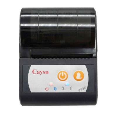 China 58mm Mini Black and White Portable Thermal Wireless Handheld Mobile Bluetooth Taxi Ticket Printer for sale