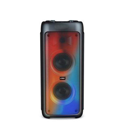 China High Fidelity Phone Function LED Light Led BT Karaoke Power DJ PA Stage Speaker System Party Lightweight Portable Wireless Outdoor Box Speaker for sale