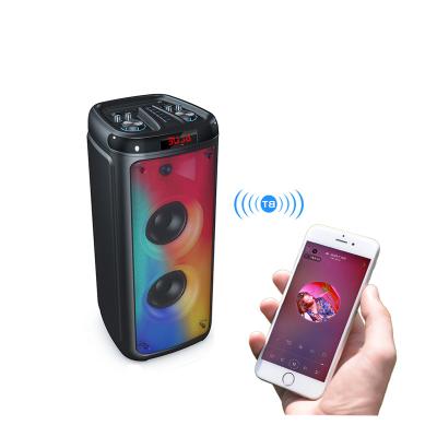 China Portable BT Audio Wireless BT Audio Portable Blue Tooth Speaker 60w Large Party Mini Karaoke Phone Function Trolley Stage Outdoor Wireless Speaker for sale