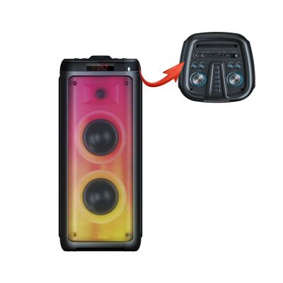 China Phone Function OEM Factory Supply Trolley Speaker With Battery DJ Professional Led 8 Inch Lightweight Portable BT Party DJ Karaoke Speaker With Mic for sale