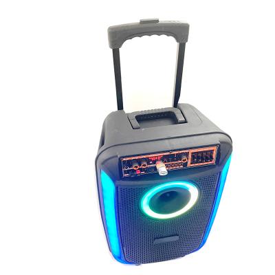 China Trolley Mobile BT Stand with Power Wireless Portable Outdoor Loudspeaker Active Karaoke Speaker 300w 10