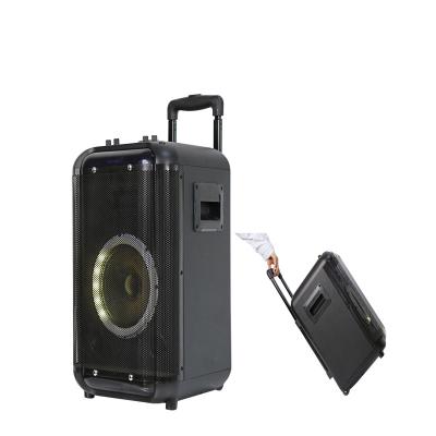 China Blue Professional PA System DJ Function Phone Speaker Stage Rechargeable Tooth Speaker Trolley Led Lightweight Outdoor Battery Operated Speaker for sale