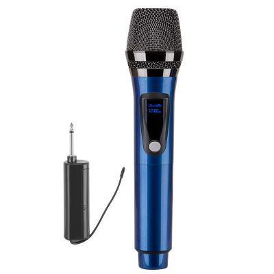 China With LCD Screen and Wireless Microphone Best Longwind Blue Lightweight Dynamic Microphone with Adapter PCB Wireless Outdoor MIC Handheld Board for sale