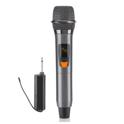 China With LCD screen and long range blue light hot dual channel custom wireless microphone cheap sale dynamic microphone for sale