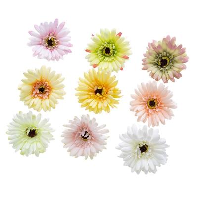 China Cloth Artificial Gerbera Flower Head for Wedding Home Decor INS Inspired F ake Flower Wall Plant Direct from Manufacturer for sale