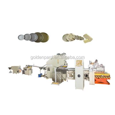 China Beverage Paint Bucket Lid Making Easy Open End Production Line With Punch Press Machine for sale