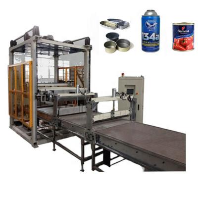 China Automatic food tin can palletizer machine automatic tin can stacker stacking machine for sale