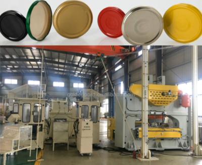 China High Speed ​​Food Twist Off Cap Making Machine / #52 #63 #82 Automatic Twist Off Cap Production Line for sale