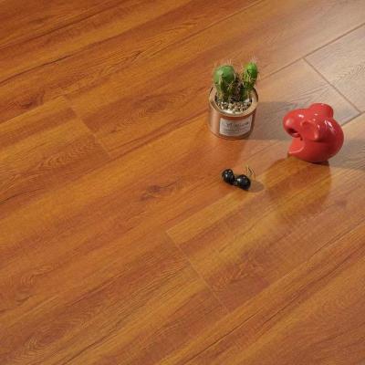 China Modern Piso Laminado 12mm HDF 850kg/m3 AC5 6000 Round Seal Waxed Flooring With Pallet Wood Laminate Flooring for sale