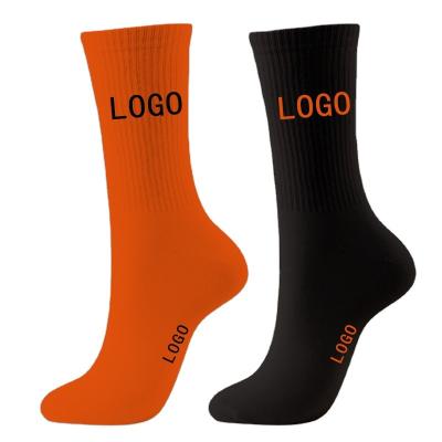 China Pure Sustainable Fashion Sports Men's New Style Cotton Round Neck Socks Customized Cushioning Sports Socks for sale