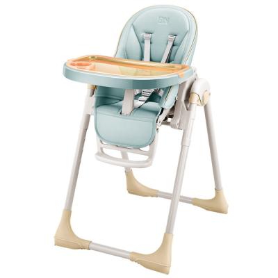 China Modern Baby Dining Chair Portable High Leg Kids Chair Folding Baby Feeding Chair With 8 Height Adjustment for sale