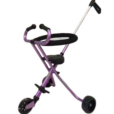 China Foldable Portable Trolley Baby Stroller Baby Stroller Lightweight Three Wheel Folding Trolley for sale